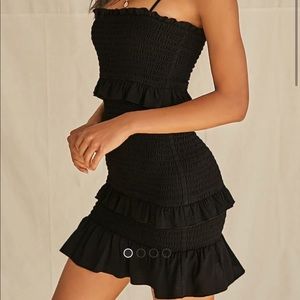 Black Ruffle Dress